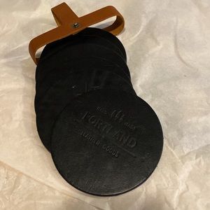 NEW Portland Leather Goods Coasters